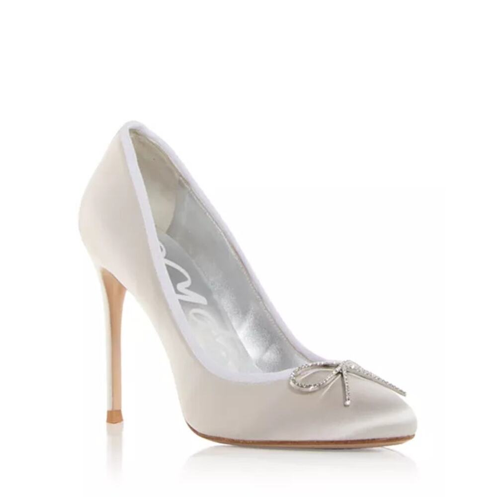 NWB Sophia Webster Pirouette Ballet Pumps Ivory Satin Size 36
